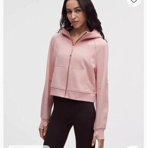 Lululemon oversized full-zip Hoodie with rose gold zipper